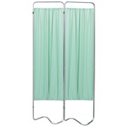 OMNIMED 2 Section Beamatic Privacy Screen with Vinyl Panels, Green 153052-15